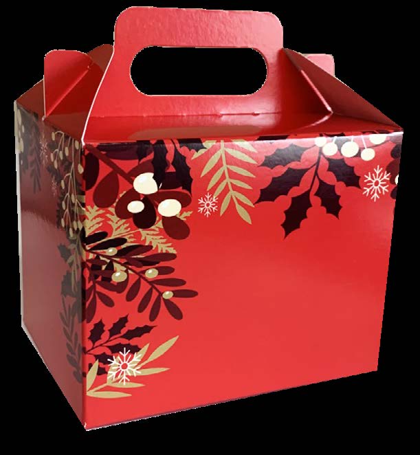 Boîte à lunch Holly 5" x 4" x 4" - sans fenêtre - paquet de 100