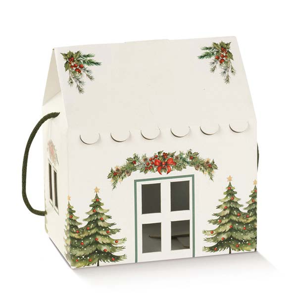 Boîte panier Blanc grande - 9.64'' x 9.64'' x 5.9''