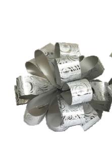 Boucle à tirer givrée Argent - 3/4 po (50 boucles)