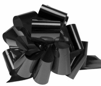 Boucle à tirer miroir Noir - 1½ po (25 boucles)