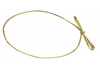 Boucle élastique Or - 14 po