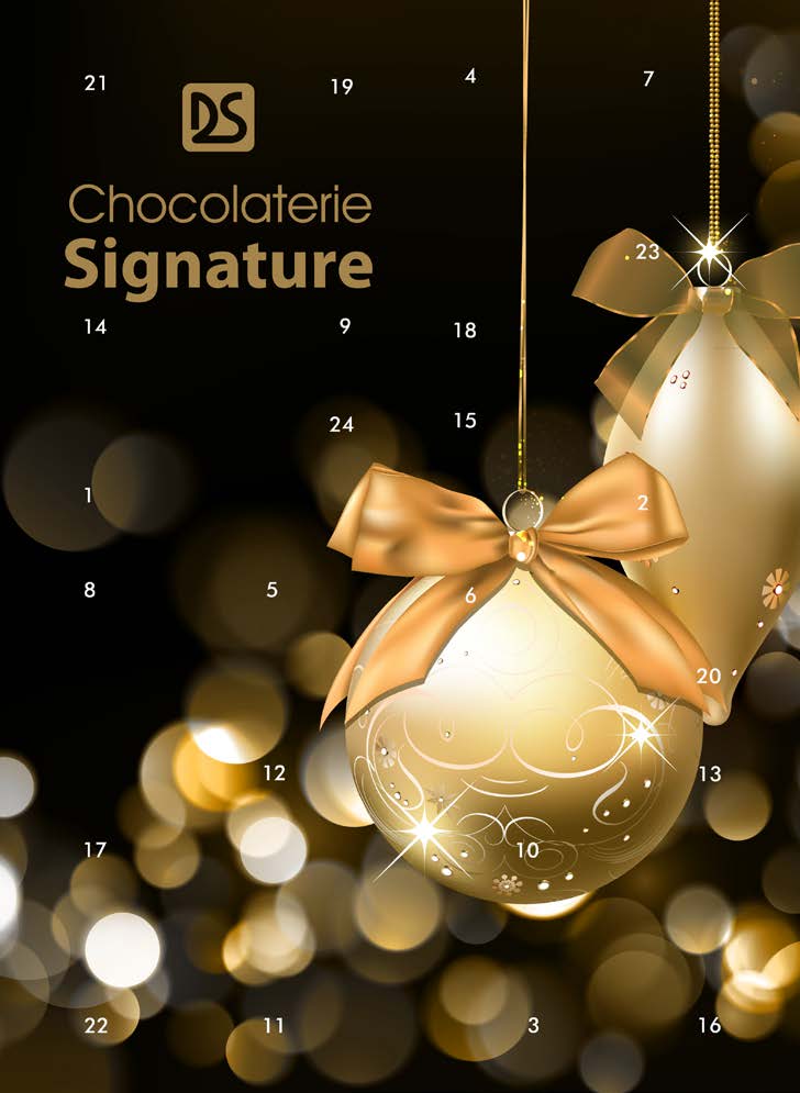 Calendrier de l'Avent chocolat Bouchée Chic - 8'' x 11'' x 1'' (100 un.)