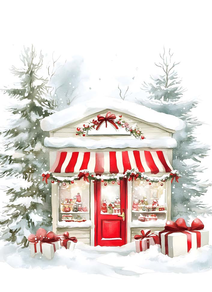 Calendrier de l'Avent chocolat Bouchée Marché - 8'' x 11'' x 1'' (50 un.)