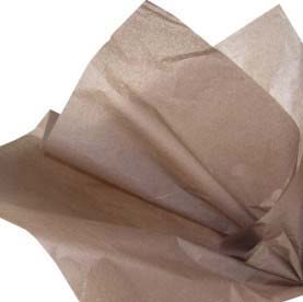 Papier de soie de couleur Brun - 100 feuilles - 20'' x 30''