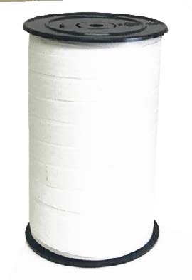 Ruban à friser Cotton biodégradable Blanc - 7/16 po x 55 Y