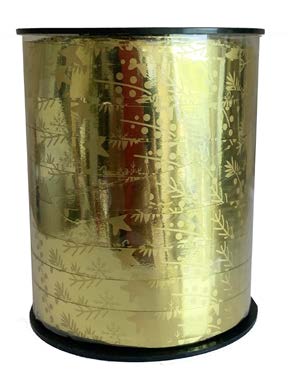 Ruban à friser de Noël Allegro Or - 7/16 po x 250 Y