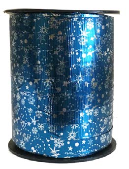 Ruban à friser de Noël Blizzard Bleu - 7/16 po x 250 Y