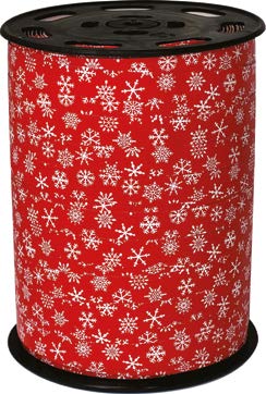 Ruban à friser de Noël Rex Rouge - 7/16 po x 250 Y