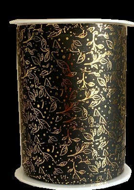 Ruban à friser de Noël Tapestry Noir - 7/16 po x 250 Y