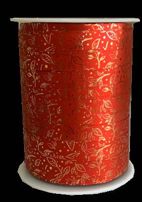 Ruban à friser de Noël Tapestry Rouge - 7/16 po x 250 Y