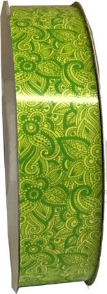Ruban à friser Dentelle Vert - 1 1/4" x 100 Y