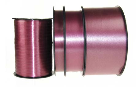 Ruban à friser lisse Bourgogne - 2 3/4" x 100 Y