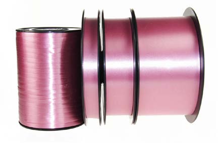 Ruban à friser lisse Vieux rose - 2 3/4" x 100 Y