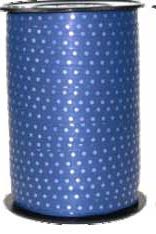 Ruban à friser Pois Marine - 7/16" x 250 Y