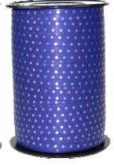 Ruban à friser Pois Violet - 7/16" x 250 Y