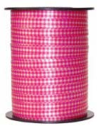 Ruban à friser Vichy Fuchsia - 7/16" x 250 Y