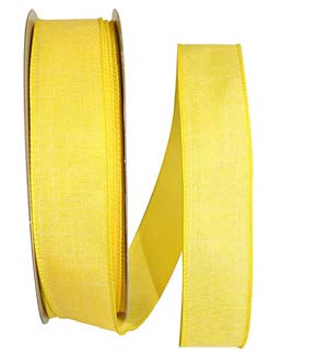 Ruban de lin Jaune - 1½ po x 50 Y