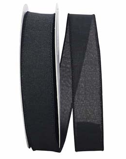 Ruban de lin Noir - 1½ po x 50 Y