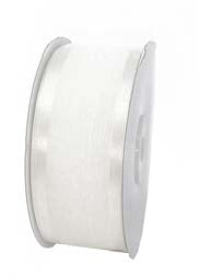 Ruban faux lin Blanc - 5/8 po x 25 Y