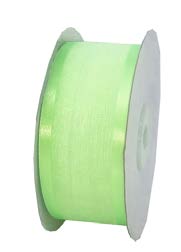 Ruban faux lin Lime - 1½ po x 25 Y