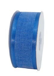Ruban faux lin Royal - 1½ po x 25 Y