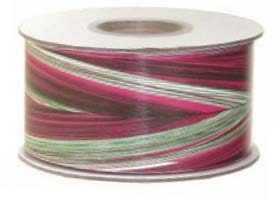Ruban liquidation feuillage bourgogne Multicolore - 2 po x 50 Y