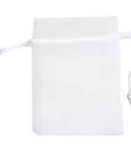 Sac organdi Blanc - 3'' x 4''