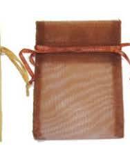 Sac organdi Brun - 3'' x 4''