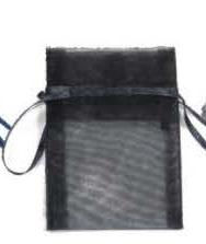 Sac organdi Noir - 3'' x 4''