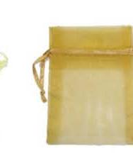 Sac organdi Or - 3'' x 4''