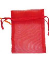 Sac organdi Rouge - 3'' x 4''