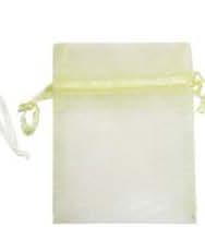 Sac organdi Vert Pâle - 3'' x 4''