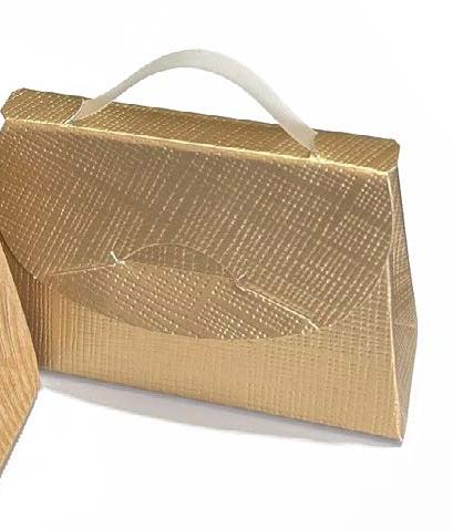 Saccoche cadeau Or - 3.34'' x 1.18'' x 2.16'' (50 un.)