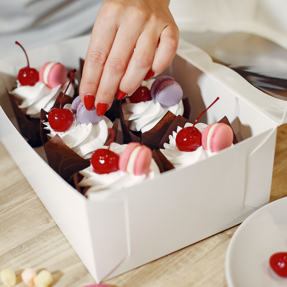 Boîtes à gateaux, tartes et cupcakes
