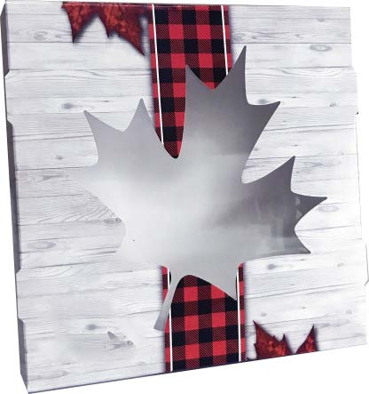 Boîte à tarte Prestige Feuille / Leaf - 9'' x 9'' x 1½'' (2000 un.)