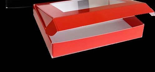 Boîte à bonbons Rouge - 5½'' x 4¼'' x ¾'' (100 un.)