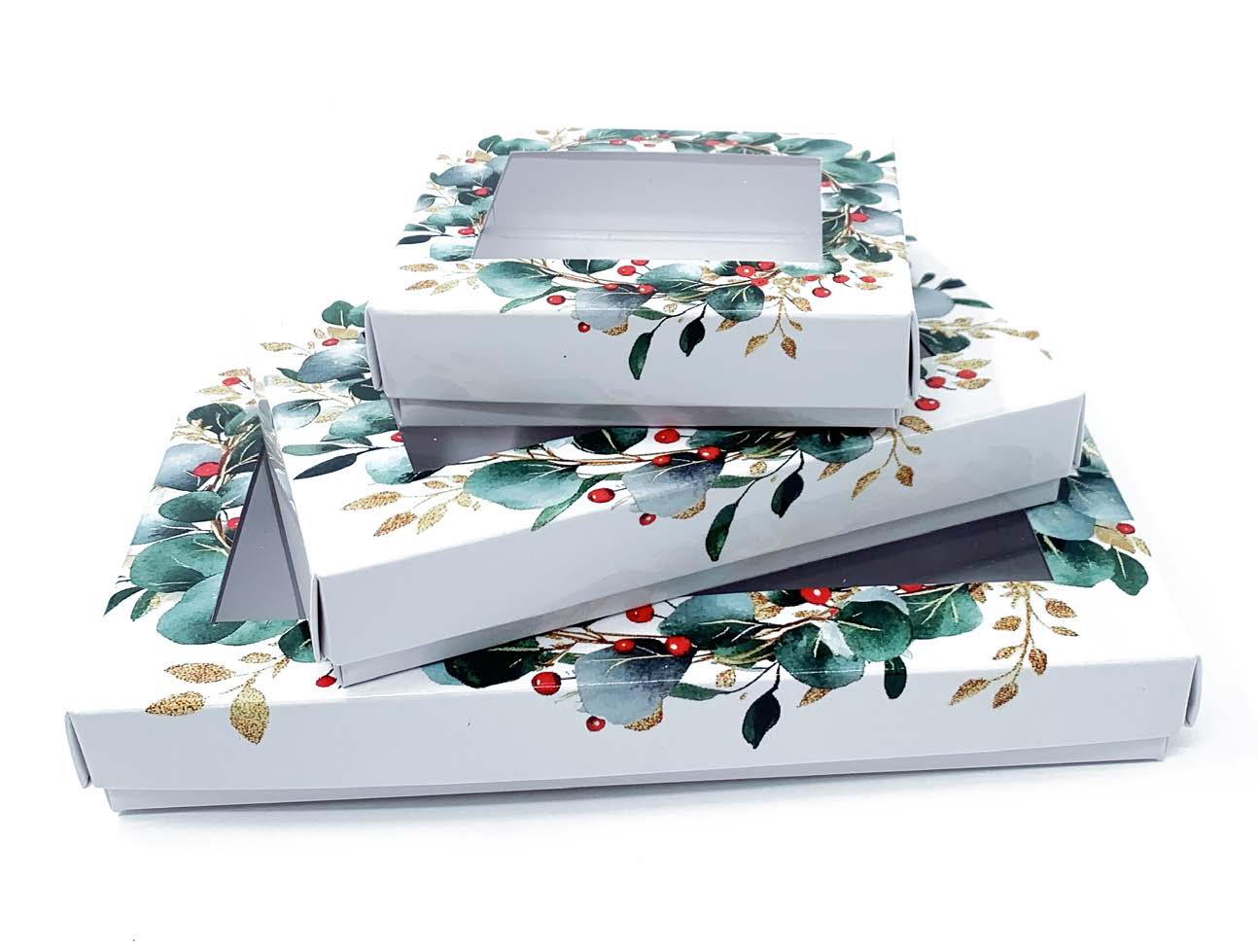 Boîte à chocolats non assemblée motif Royal – format #6 – lot de 50