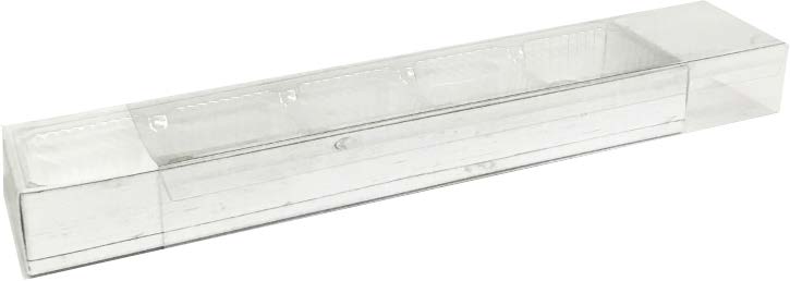 Boîte étui non assemblée motif Bois blanc / White Wood – 7 bouchées – 11½'' x 1¾'' x 1'' – lot de 500