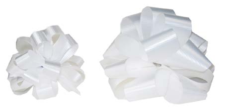 Boucle à tirer gaufrée Blanc - 1½ po (25 boucles)