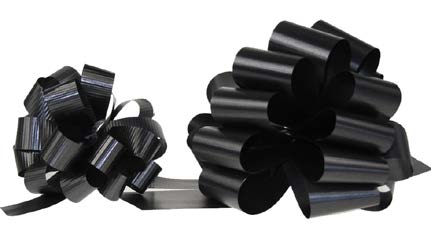 Boucle à tirer gaufrée Noir - 1½ po (25 boucles)