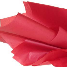 Papier de soie de couleur Rouge - 100 feuilles - 20'' x 30''