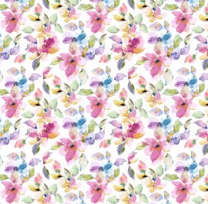 Papier de soie de Noël Fleurs pastel - 240 feuilles - 20'' x 30''