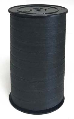 Ruban à friser Cotton biodégradable Noir - 7/16 po x 55 Y