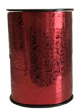 Ruban à friser de Noël Frost Rouge - 7/16 po x 250 Y