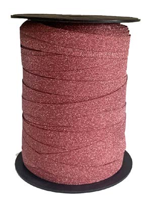 Ruban à friser de Noël Glitter Rose - 7/16 po x 250 Y