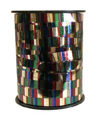 Ruban à friser de Noël Groovy Metal Multicolore - 7/16 po x 250 Y
