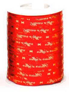 Ruban à friser de Noël Plaisir d'offrir Rouge - 7/16 po x 250 Y