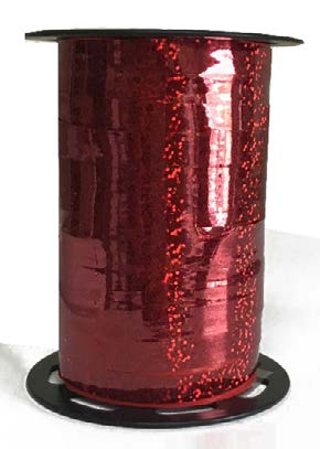 Ruban à friser de Noël Prism Rouge - 7/16 po x 220 Y