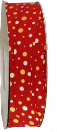 Ruban à friser de Noël Sochi Rouge - 1 1/4 po x 55 Y