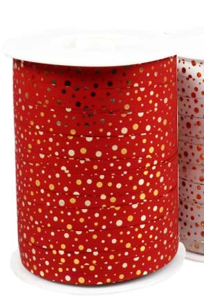 Ruban à friser de Noël Sochi Rouge - 7/16 po x 250 Y
